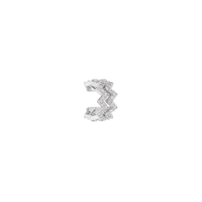 Σκουλαρίκι μονό Ear Cuff από ασήμι 925°