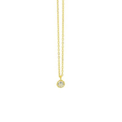 Κολιέ από ασήμι 925° με ζιργκόν