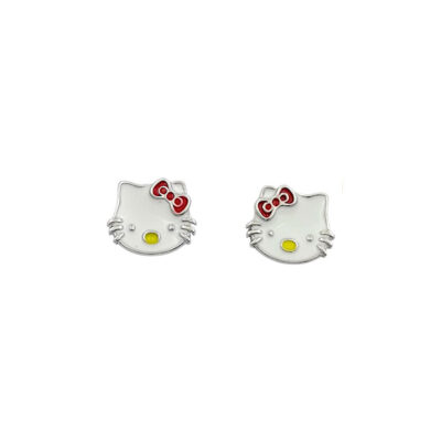 Παιδικά σκουλαρίκια Hello Kitty ασήμι 925°